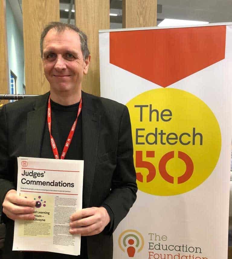 Peter Kilcoyne at the edtech 50